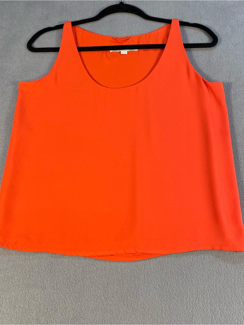 Ann Taylor LOFT petite women’s Orange Red Sleeveless scoop neck Top, lined, SP